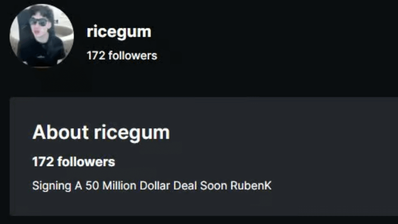 Rumble zahlt RiceGum 50 Million Dollar